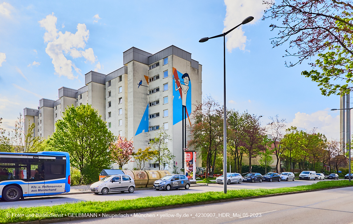 05.05.2023 - Graffiti am Karl-Marx-Ring 75 in Neuperlach